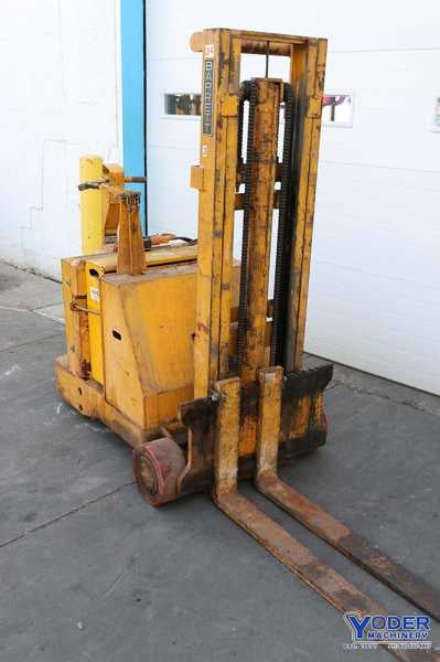 1000 lb. Barrett #TTG-10-TL, power walk behind forklift, 3' 6" L fork, #70814 - Image 2
