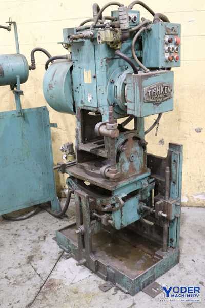18 Ton, Tishken #COT-6 Cutomatic cut off press, 2 stroke, air clutch, 4-post, 1978, #70959 - Image 3