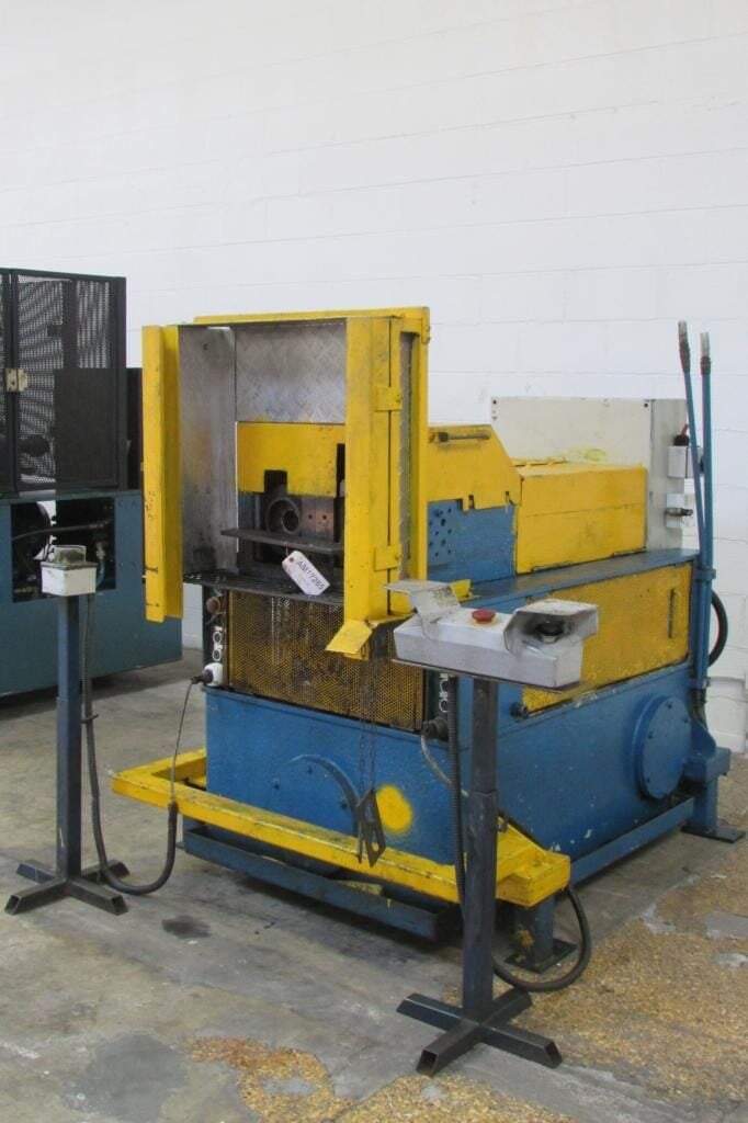 3" Eagle #CE, tube end former, double head, expanding, reducing, slotting, notching, AB PLC - Image 1