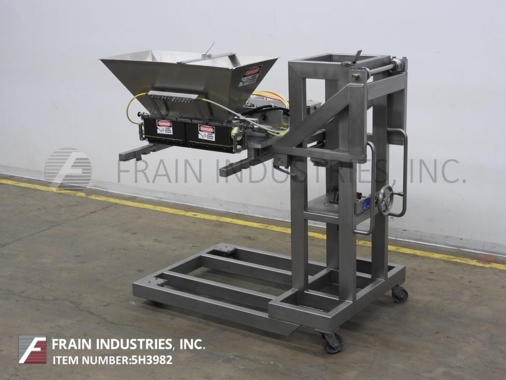 Hinds Bock #6P-08, automatic, 6 head, air operated piston filler, rotary shut-off pneumatic package, e-stop - Image 1