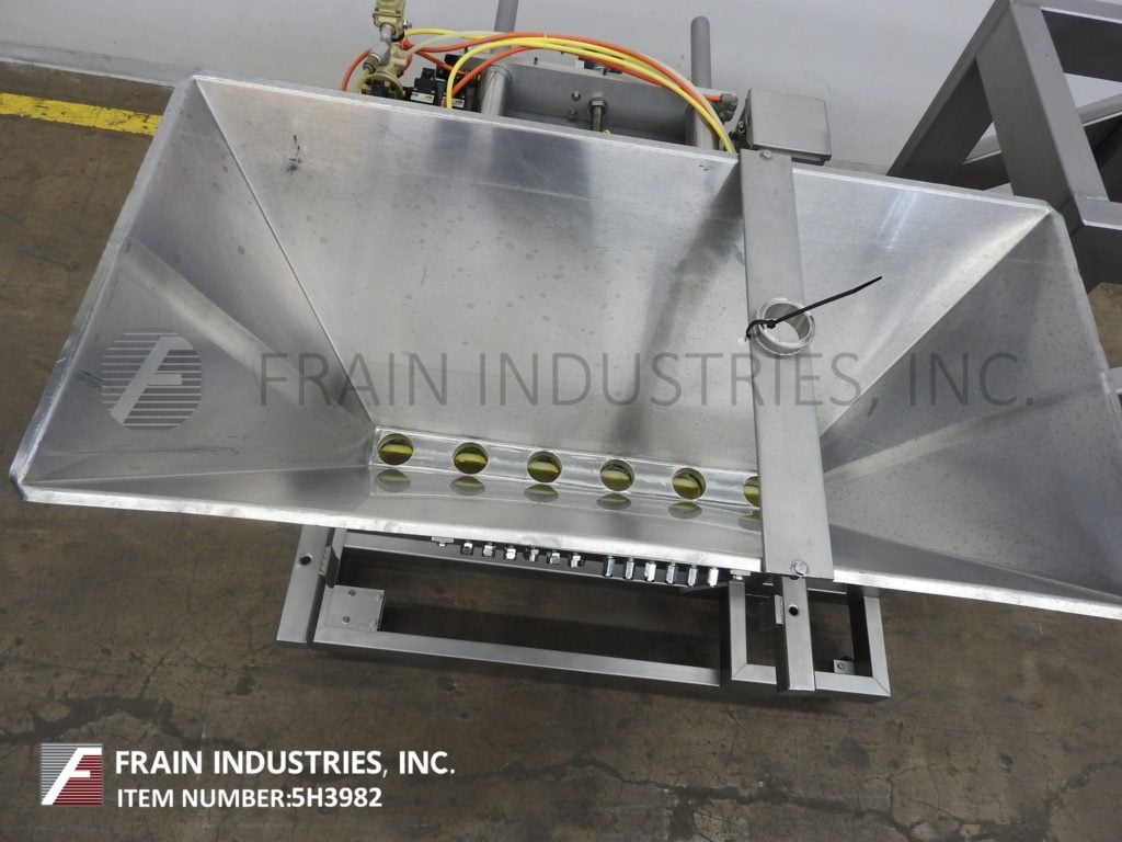 Hinds Bock #6P-08, automatic, 6 head, air operated piston filler, rotary shut-off pneumatic package, e-stop - Image 2
