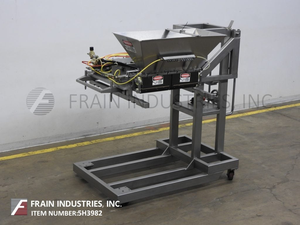Hinds Bock #6P-08, automatic, 6 head, air operated piston filler, rotary shut-off pneumatic package, e-stop - Image 5