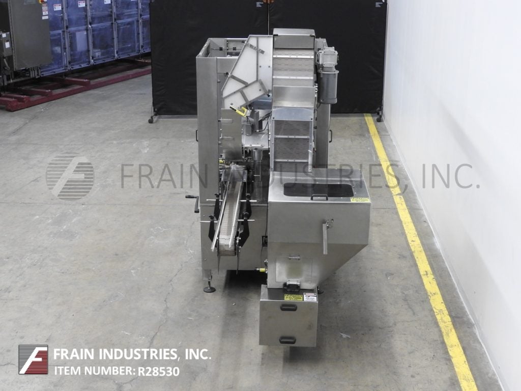 Resina #N51HES-12, single head, Stainless Steel, right to left, chuck capper with capacity elevator, rated - Image 3