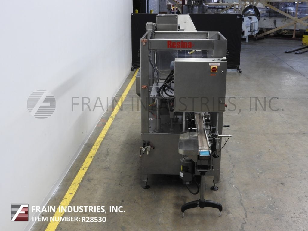 Resina #N51HES-12, single head, Stainless Steel, right to left, chuck capper with capacity elevator, rated - Image 4