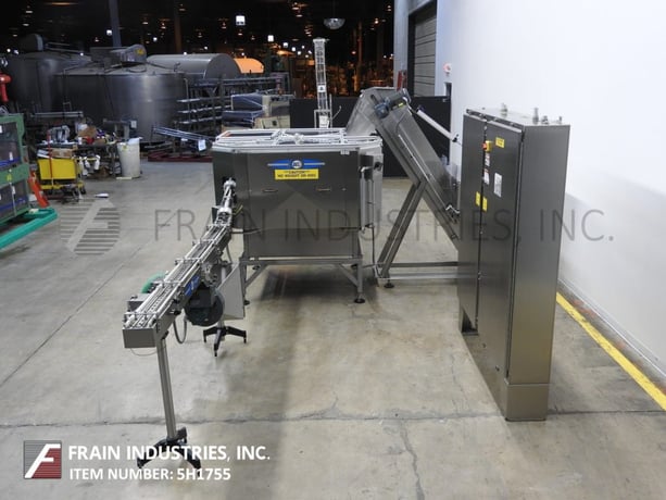 Del Packaging #ASRL-CC-401, automatic, Stainless Steel, inline overlidder with inclined cleated & centrifugal - Image 3