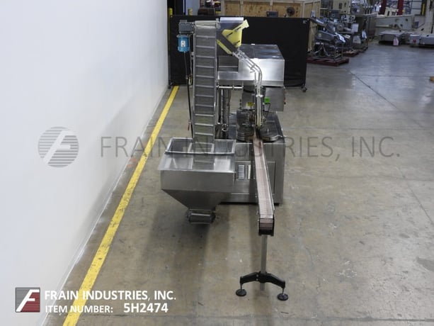 Karl Clement #U4, automatic, inline, Stainless Steel, 4 station (8 spindle) feeder, capper & conveyor, 10-90 - Image 3