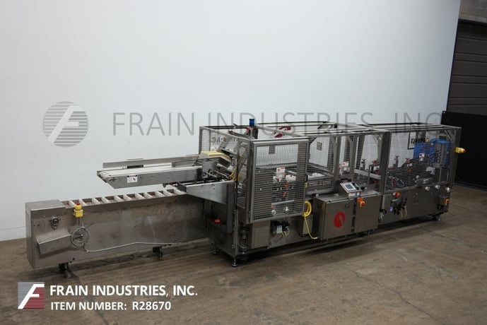 Adco #15DBC105WD, automatic, horizontal, continuous motion, all Stainless Steel, wipe down, hot glue - Image 1