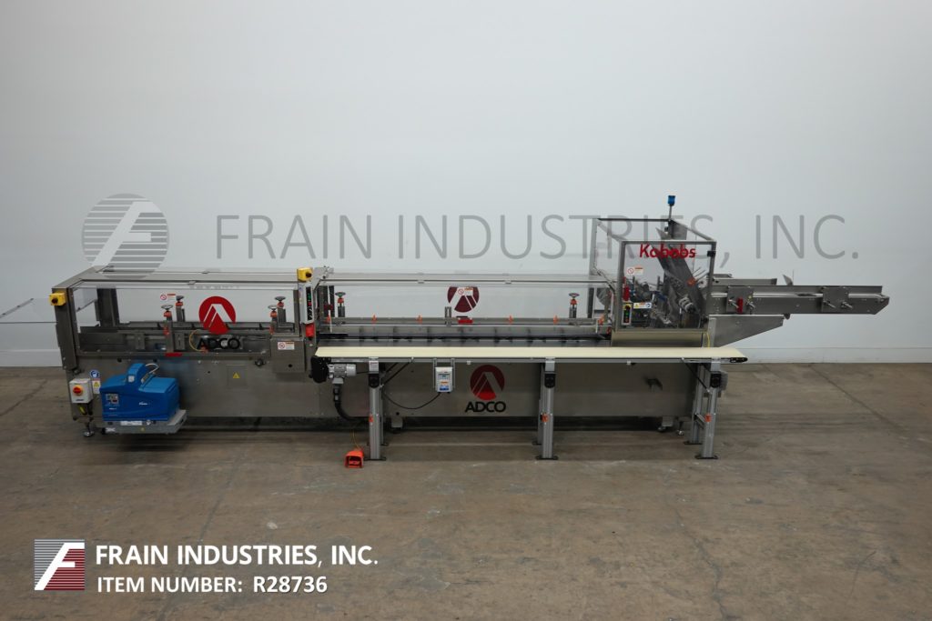 Adco #15D105-IM, semi-automatic, horizontal, intermittent motion, Nordson Problue hot melt glue cartoner - Image 1