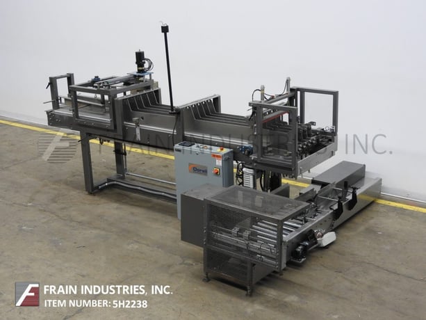 Dorell #DP-100, automatic drop case packer, 5-20 cases per minute, AB controller and an AB PanelView Plus 600 - Image 1