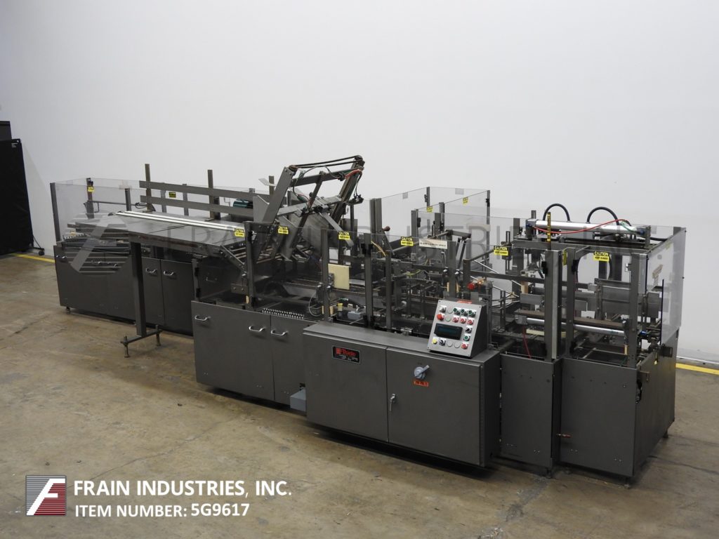 Thiele #410, automatic, horiztontal, case erector, packer and hot melt glue sealer, 5-20 cases per minute, 3 - Image 1