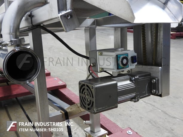 9" wide x 6.1' long, G2 Material Handling Inc., Stainless Steel, cooling conveyor, Stainless Steel mesh belt - Image 2