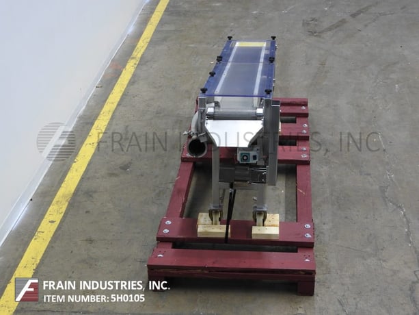 9" wide x 6.1' long, G2 Material Handling Inc., Stainless Steel, cooling conveyor, Stainless Steel mesh belt - Image 3