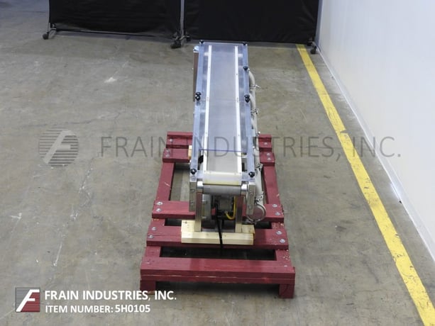 9" wide x 6.1' long, G2 Material Handling Inc., Stainless Steel, cooling conveyor, Stainless Steel mesh belt - Image 4