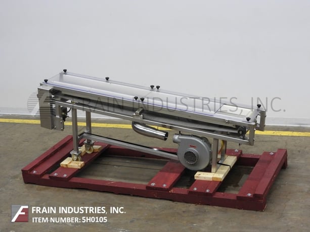 9" wide x 6.1' long, G2 Material Handling Inc., Stainless Steel, cooling conveyor, Stainless Steel mesh belt - Image 5