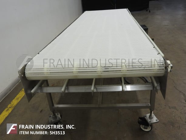 36" wide x 9.6' long, Campbell Hardage, Stainless Steel table top conveyor, intralox belt powered by a 1 HP - Image 2