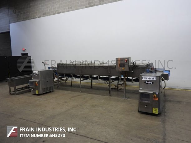 Stainless Steel, steam tunnel & cooling trough, top flip up covers, side steam distributors - Image 1