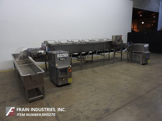 Stainless Steel, steam tunnel & cooling trough, top flip up covers, side steam distributors - Image 5
