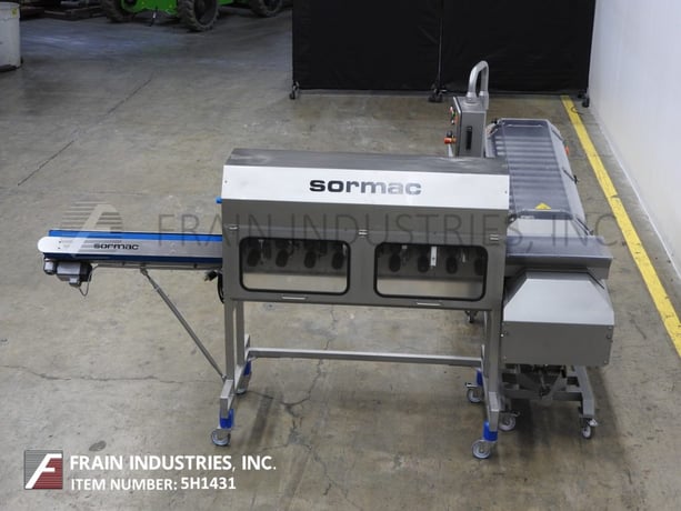 Sormac #KP60/WOS1A, peeler, topper and segmentor system, rated from 75-85 pieces per minute (2 available) - Image 4