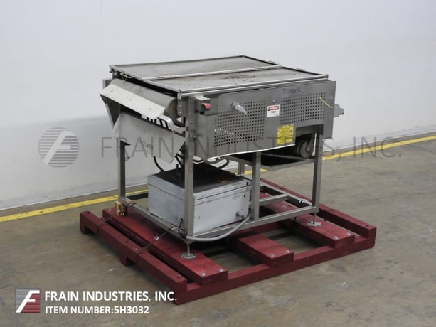 MP Equipment #CO39, endless media filter, 36" wide mesh filter screening belt with scrapper blade (2 - Image 1