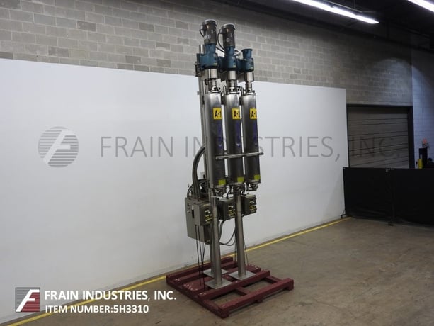 27 sq.ft., 300 psi, Alfa-Laval Contherm 6 x 9, Alfa Laval vertical, scrape surface heat exchanger system - Image 1
