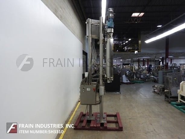 27 sq.ft., 300 psi, Alfa-Laval Contherm 6 x 9, Alfa Laval vertical, scrape surface heat exchanger system - Image 3