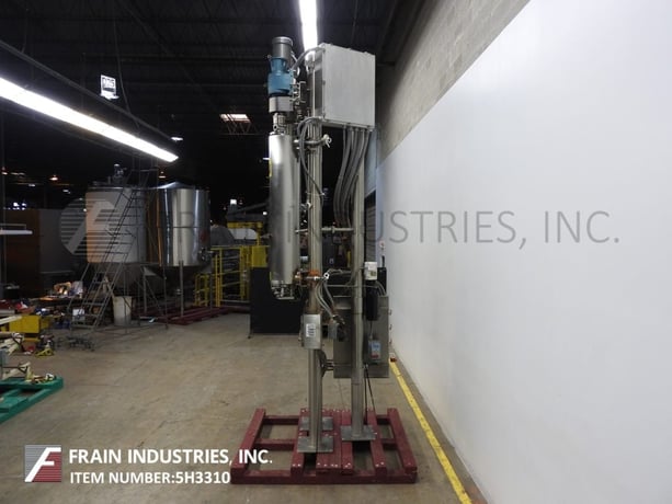 27 sq.ft., 300 psi, Alfa-Laval Contherm 6 x 9, Alfa Laval vertical, scrape surface heat exchanger system - Image 4