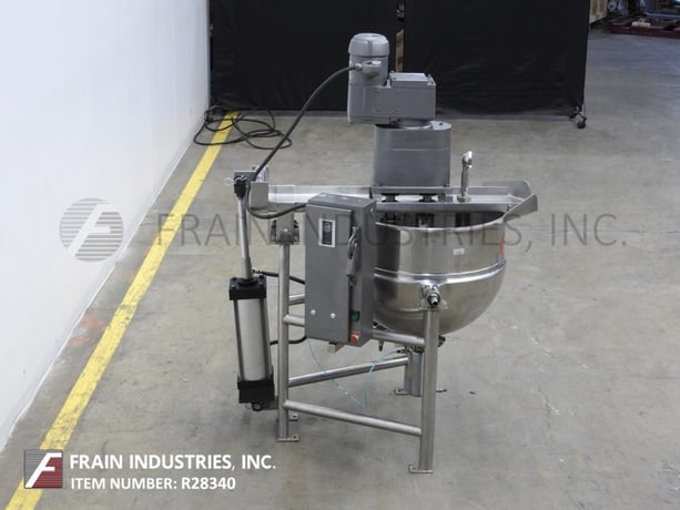 40 gallon Groen #DNTA40, 316 Stainless Steel jacketed kettle, 28" diameter x 21" deep, 125 psi, 2-1/2" OD/2" - Image 3