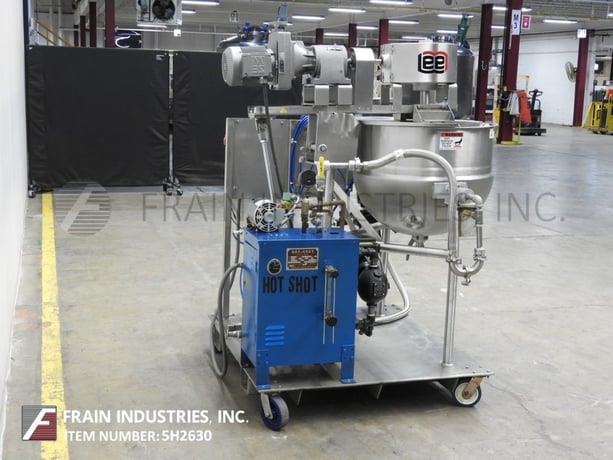 50 gallon Lee #50CHD9MT, 316 Stainless Steel jacketed double motion kettle, 30" diameter x 22" deep, 100 psi - Image 4