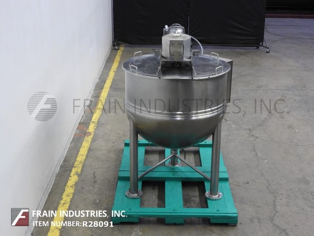 Lee #150D9MT, 316 Stainless Steel jacketed kettle, 42" diameter x 34" deep, 90 psi, 2-1/2" OD/2" ID tri-clamp - Image 4
