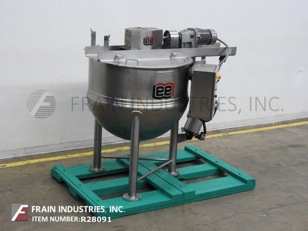 Lee #150D9MT, 316 Stainless Steel jacketed kettle, 42" diameter x 34" deep, 90 psi, 2-1/2" OD/2" ID tri-clamp - Image 5