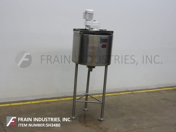 Lee #60-D5S, 316 Stainless Steel jacketed kettle, 32" diameter x 24" deep, 45 psi, 7-1/2" OD/2-1/2" ID - Image 1