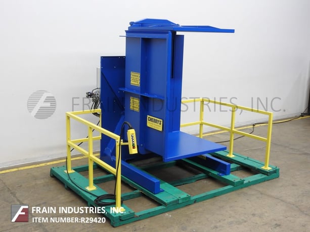 Cherrys Industrial #SC75, Hydraulic Pallet Inverter, free standing, single clamp, 4400 lb. load capacity - Image 1