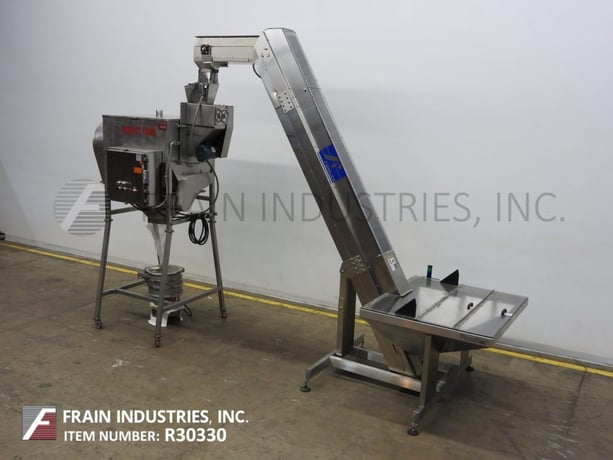 Product Saver #PS070/PS441, Reclaimation System, infeed slitter with rotary drum, automatic pouch/bag product - Image 1