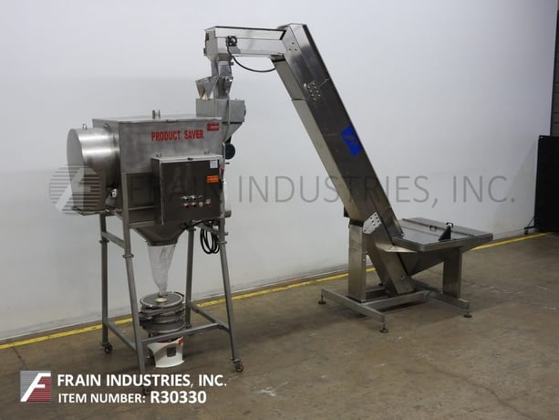 Product Saver #PS070/PS441, Reclaimation System, infeed slitter with rotary drum, automatic pouch/bag product - Image 5