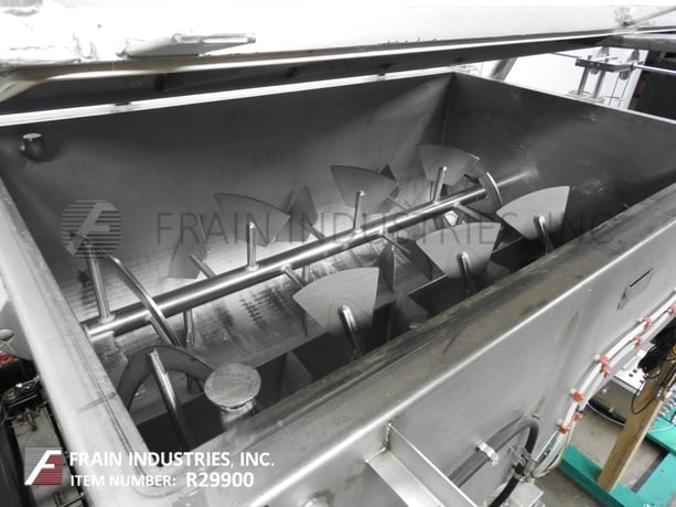 150 cu.ft. Mepaco #170, 304 Stainless Steel dual trough ribbon blender, 102" L x 64" W x 44" D trough, 20 HP - Image 2