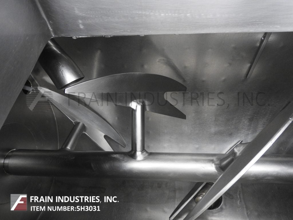 10.4 cu.ft. J.H. Day, 304 Stainless Steel paddle mixer, dimple jacketed, 48" L x 22" W x 26" D mixing trough - Image 2