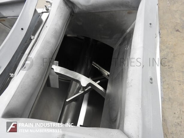 Scott #TB1610, Stainless Steel, continuous ribbon / paddle mixer, flip-up bolt down top access covers, 7-1/2 - Image 2