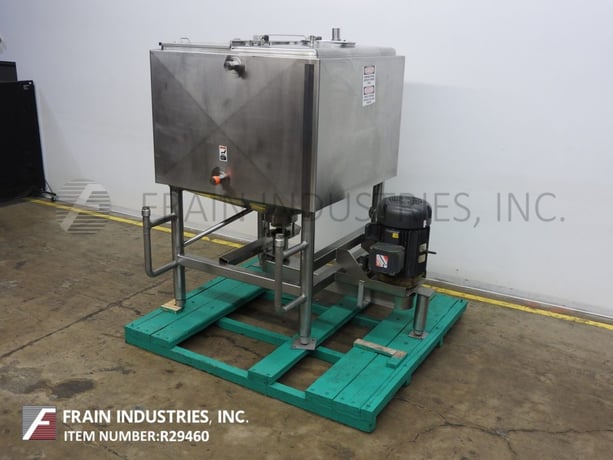 Walker #Liqui-Mixer, 750 gallon, 316L Stainless Steel construction high shear, jacketed liquefier, 27" sloped - Image 1