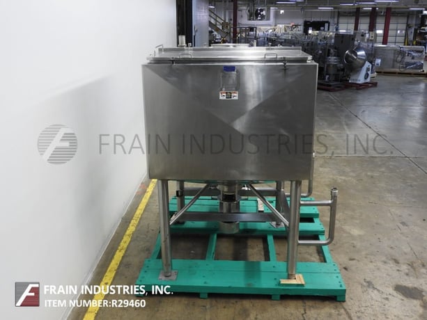Walker #Liqui-Mixer, 750 gallon, 316L Stainless Steel construction high shear, jacketed liquefier, 27" sloped - Image 4