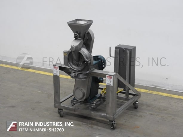 Alpine #160Z, compact, pin mill with Stainless Steel contact parts, 5 HP drive, 9-1/2" x 6-1/2" discharge - Image 1