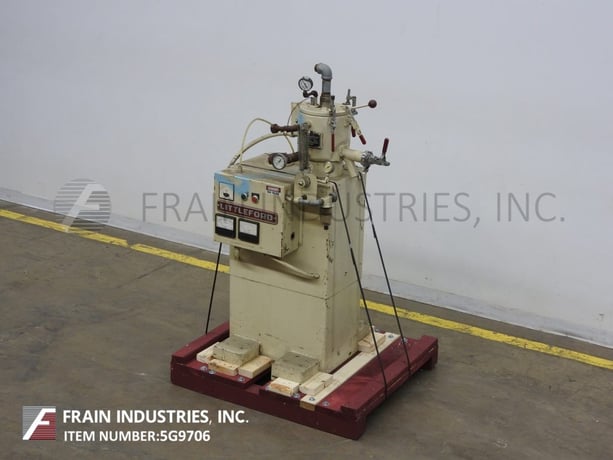 Littleford #W10B, high intensity lab mixer, jacketed bowl, hinged top cover w/spray nozzle, 2 tier blade, 3 HP - Image 1