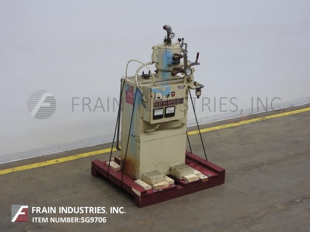 Littleford #W10B, high intensity lab mixer, jacketed bowl, hinged top cover w/spray nozzle, 2 tier blade, 3 HP - Image 5