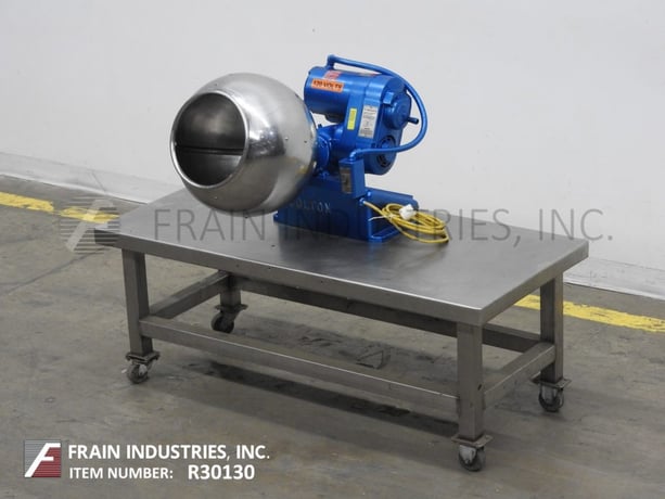 15" Colton, 15" diameter, sphere shaped, Stainless Steel contact parts, table top coating pan, 1/2 HP motor - Image 5