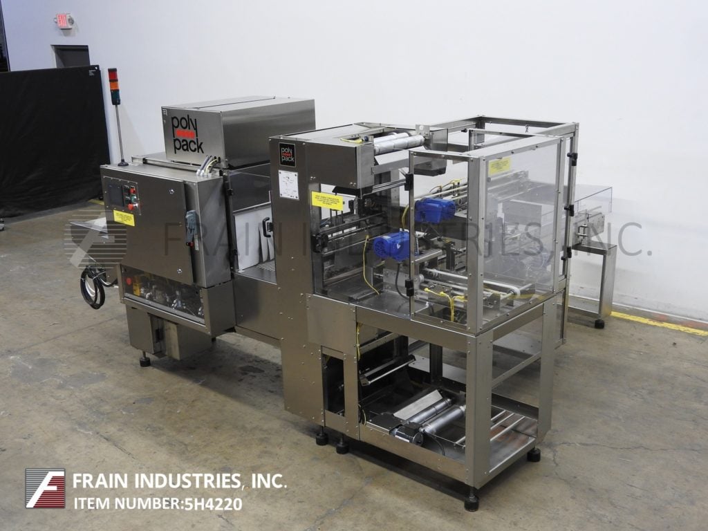 Poly Pack #PH-16, automatic, Stainless Steel shrink bundler and tunnel, 1-30 bundles per minute, 6" wide x - Image 1
