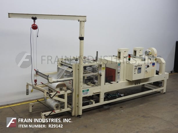 Arpac #108-28TW, right angle shrink bundler, rated from 10-30 bundles per minute, 10" wide x 40" long infeed - Image 1