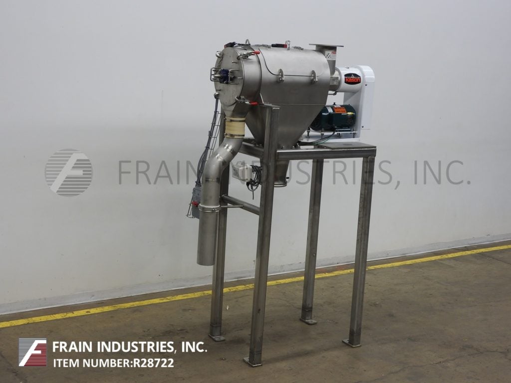 Kason #MOB-SS, continuous, Stainless Steel, centrifugal sifter, 25" length x 17" diameter sifting chamber - Image 1