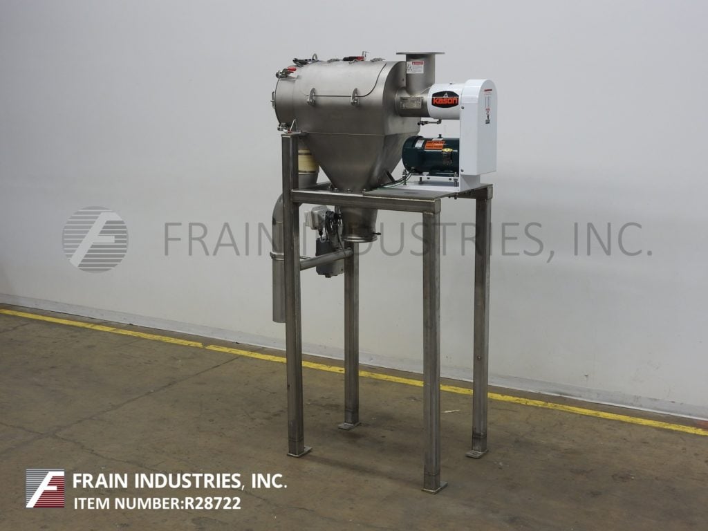 Kason #MOB-SS, continuous, Stainless Steel, centrifugal sifter, 25" length x 17" diameter sifting chamber - Image 5