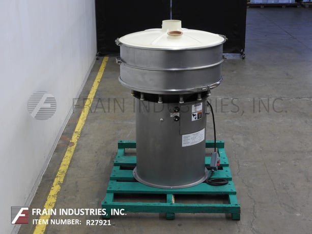 Sweco #XS48S888, single separation vibratory sifter, (2) 48" diameter x 8" high Stainless Steel seperation - Image 3