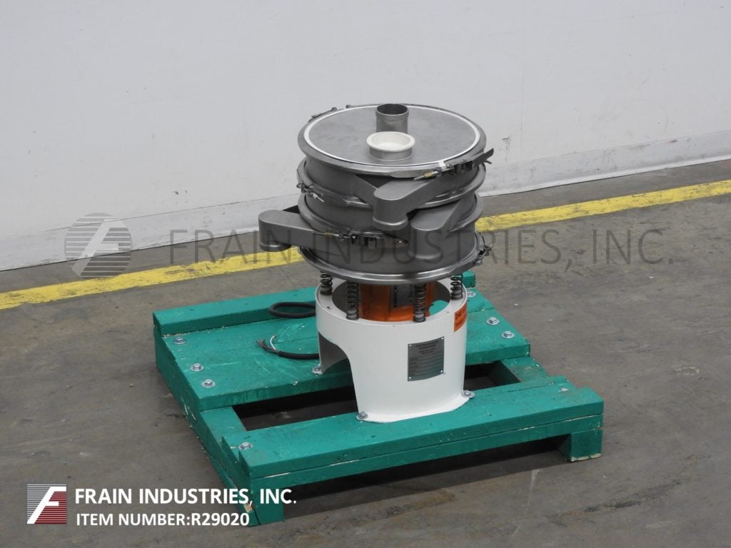Custom Advanced #DM18-S-33WC 18" diameter vibratory screener with 2-screen decks with top & bottom eccentric - Image 1