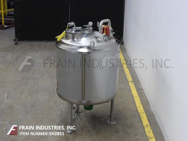 150 gallon Feldmeier #TK115, 316L Stainless Steel insulated internal vacuum tank, 36" dia. x 42" deep, 50 psi - Image 4